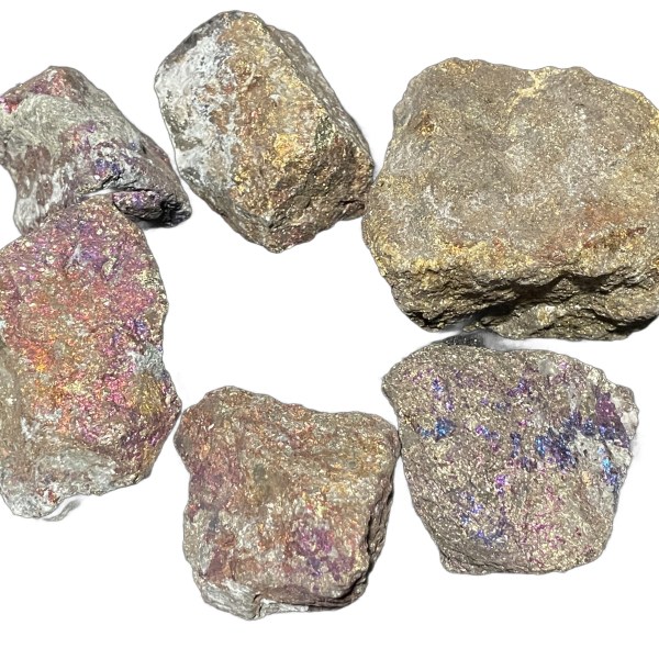 Natural Peacock Ore With Pyrite