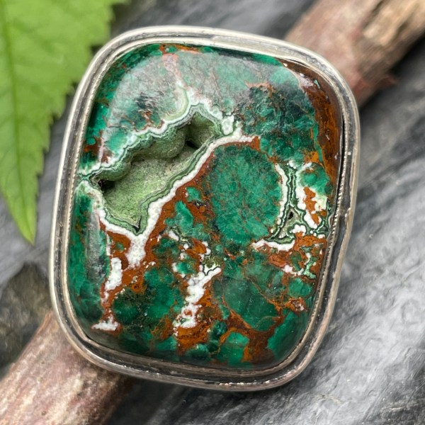 Chrysocolla Malachite Ring