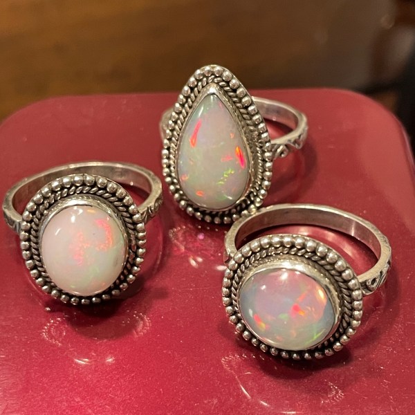 Ethiopian Fire Opal Ring