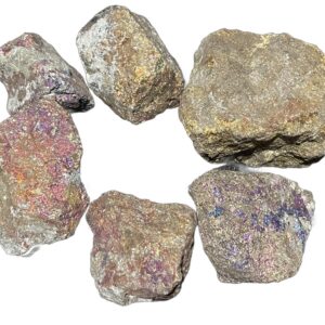 Natural Peacock Ore With Pyrite