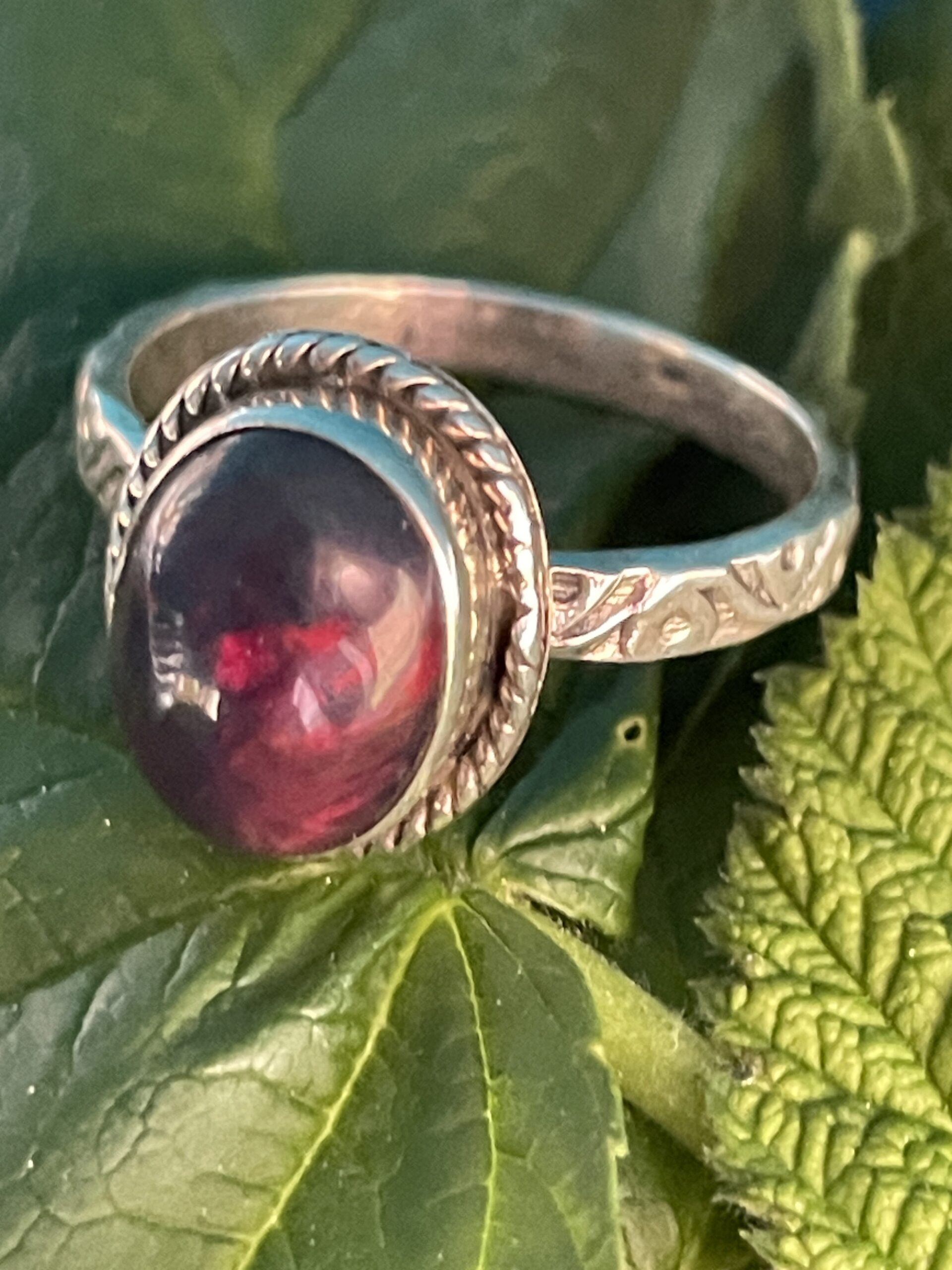 Ethiopian Black Fire Opal Ring - Image 6